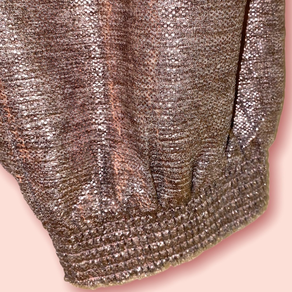 Anthropologie Nwt lightweight, metallic rose jogger pant, stretchy, size Medium - Picture 8 of 12